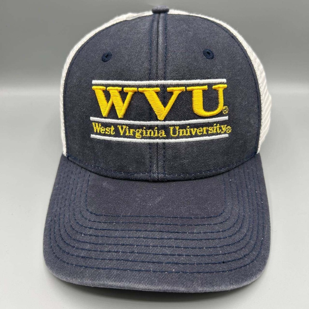 Vintage‎ West Virginia Mountaineers Trucker Hat Men The Game Snap Back Cap New